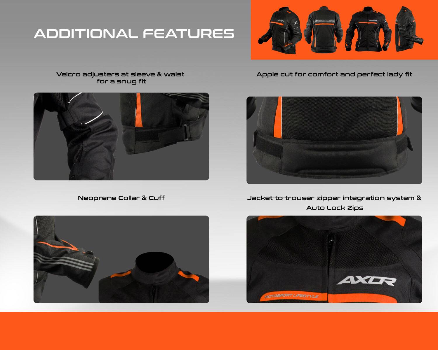 Axor Diva Riding Protective Jacket Black - Image 3