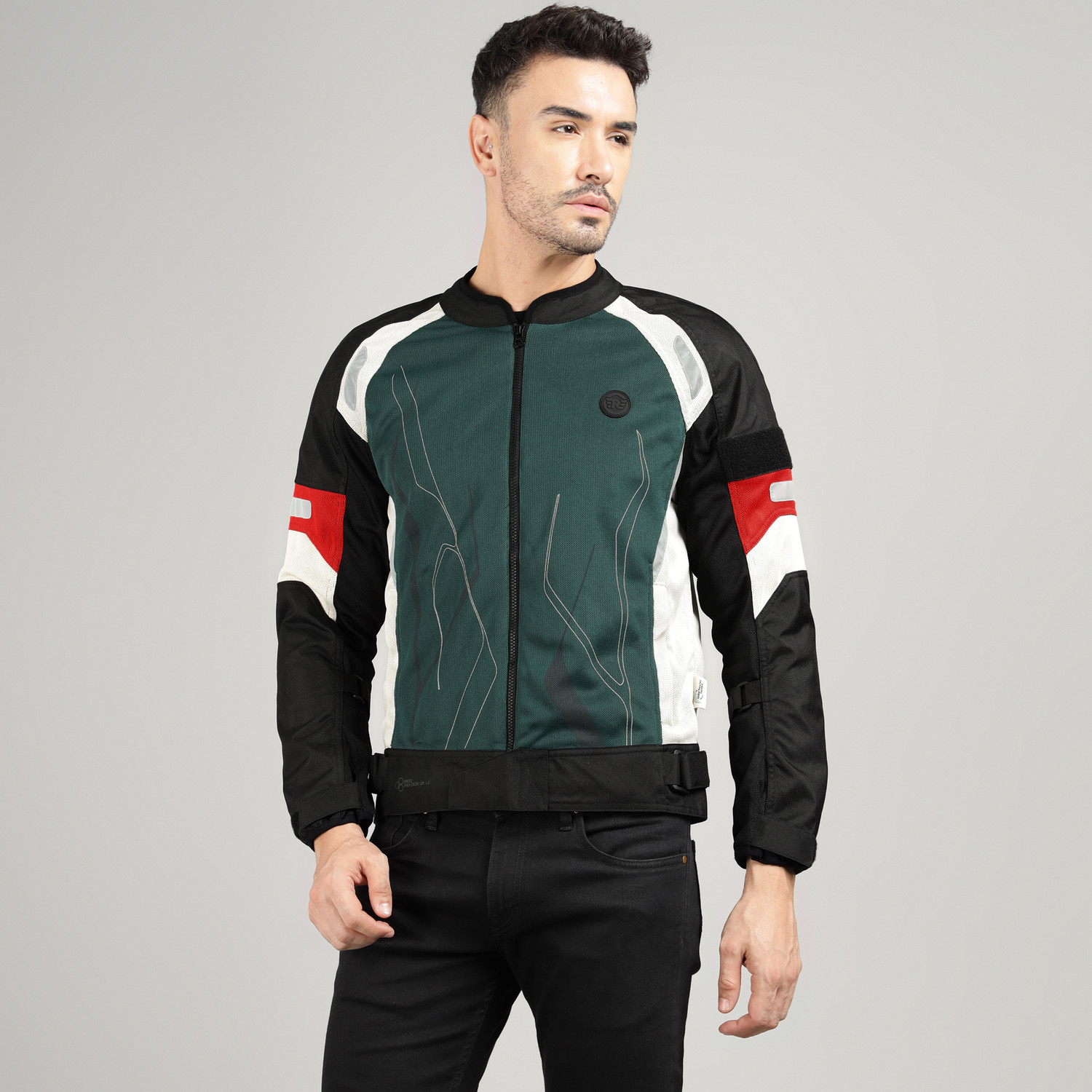 Image of Royal Enfield Streetwind Eco V2 Sustainable Ridng Jacket | CE Level 2 Shoulder & Elbow Armors Riding Protective Jacket