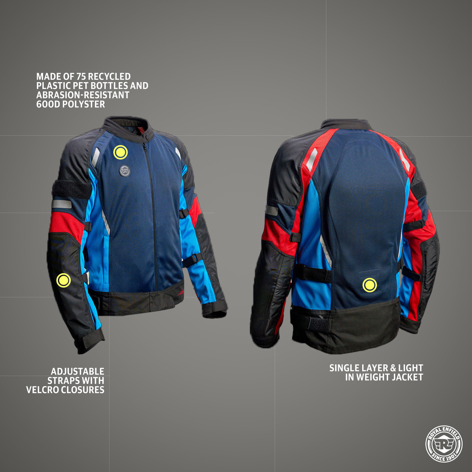 Image of Royal Enfield Streetwind ECO Riding Protective Jacket
