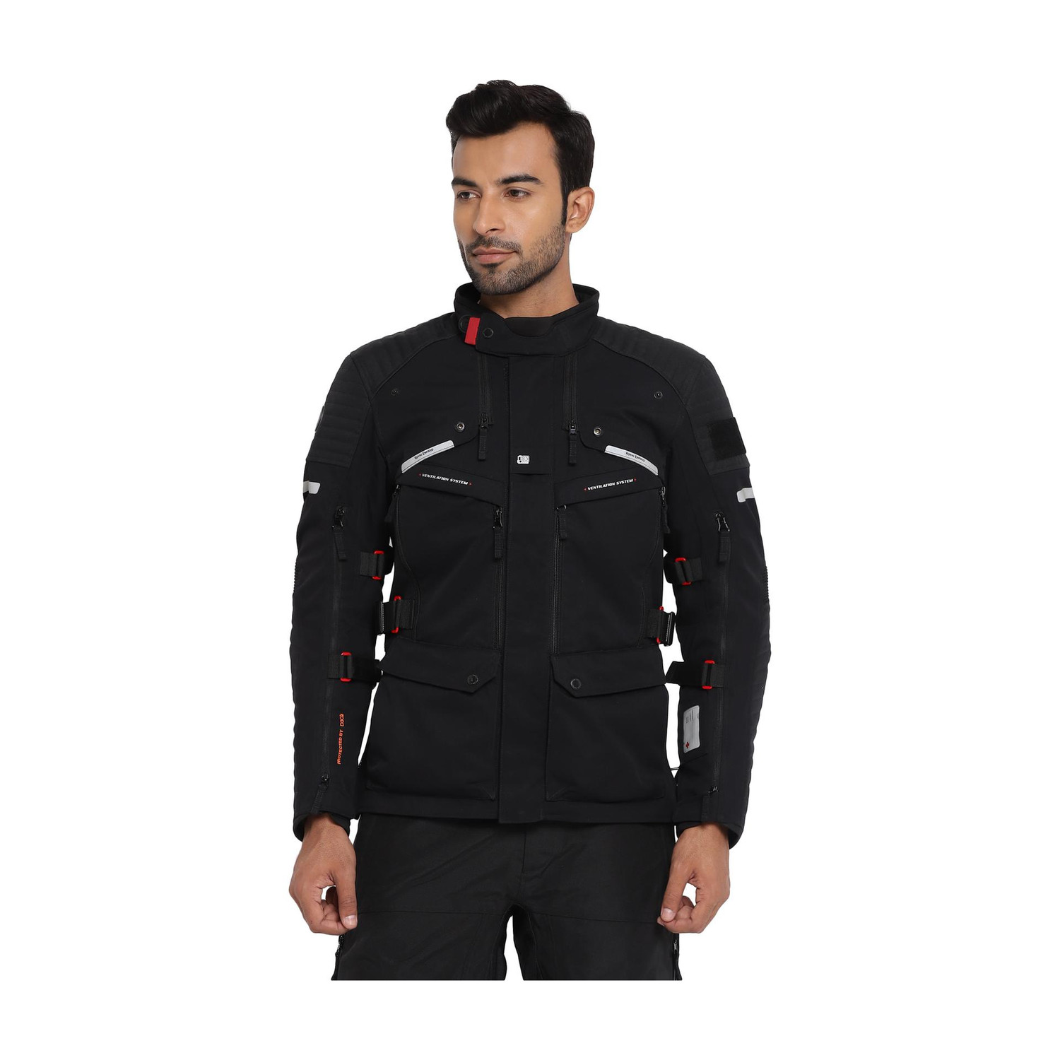 Image of Royal Enfield Nirvik V2 Two Layered with Chest, Back, Shoulder & Elbow Armours and Rain Jacket Riding Protective Jacket