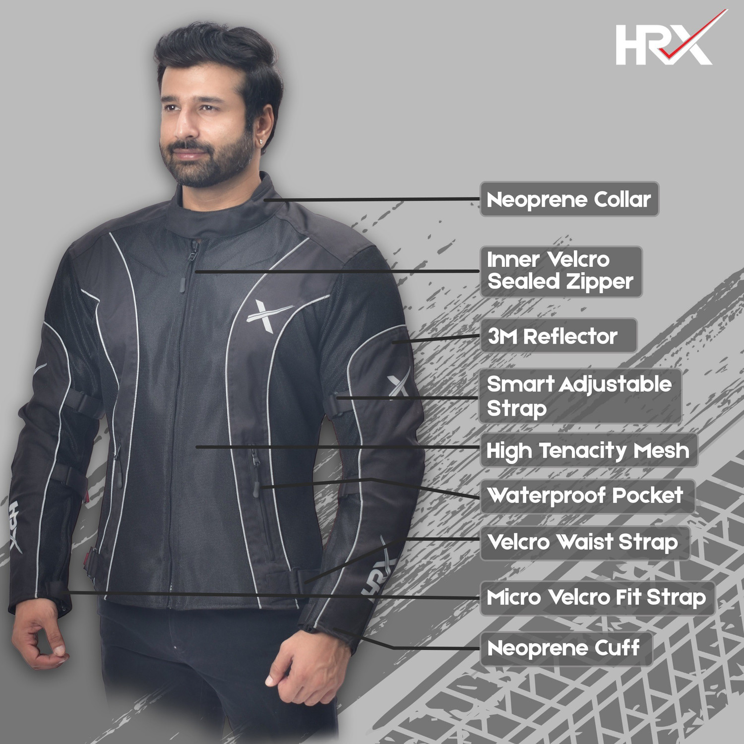 Image of HRX Asphalt Riding Protective Jacket