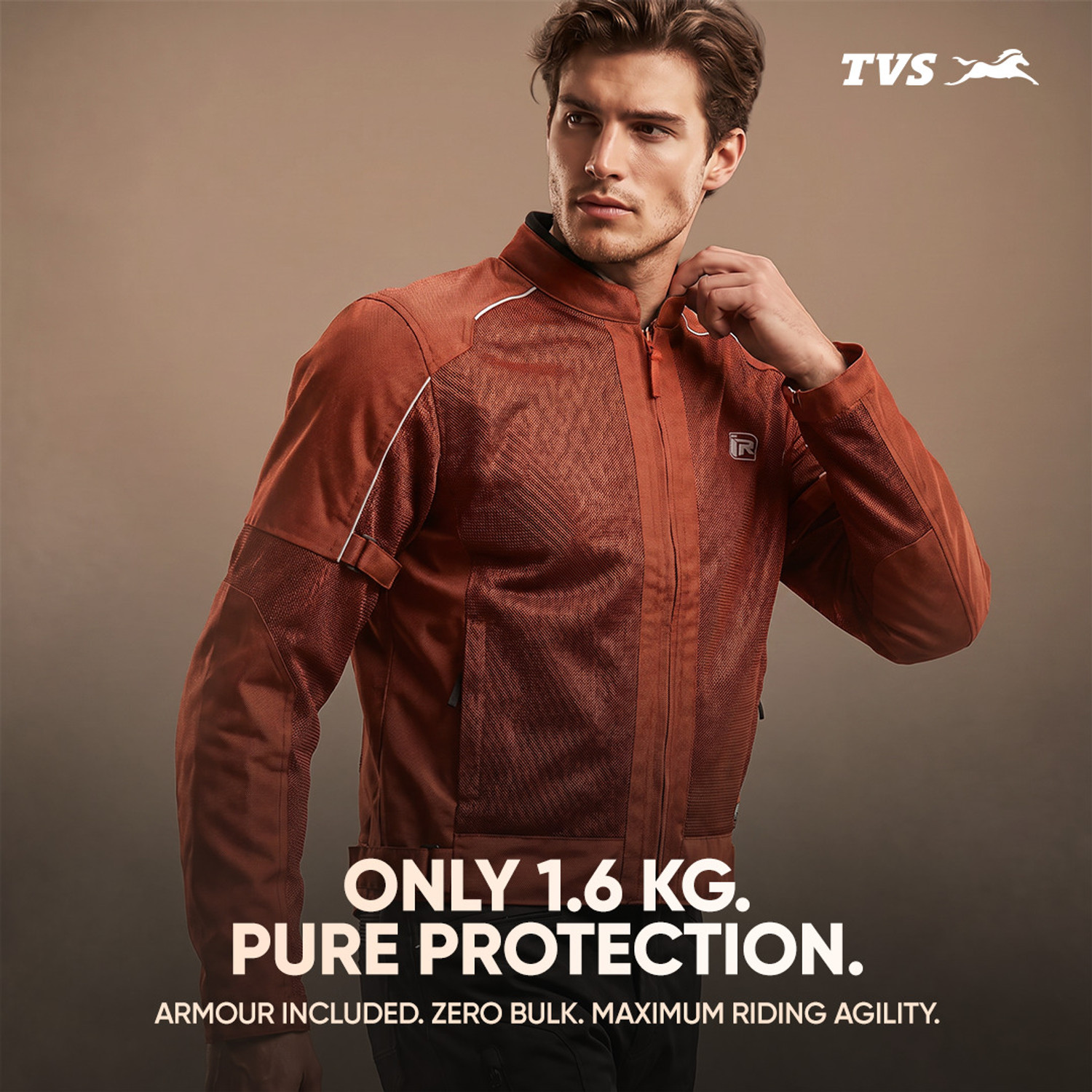 Image of TVS Ronin Edition Mesh Riding Jacket | CE Level 2 Lightweight with 600D Protection Riding Protective Jacket