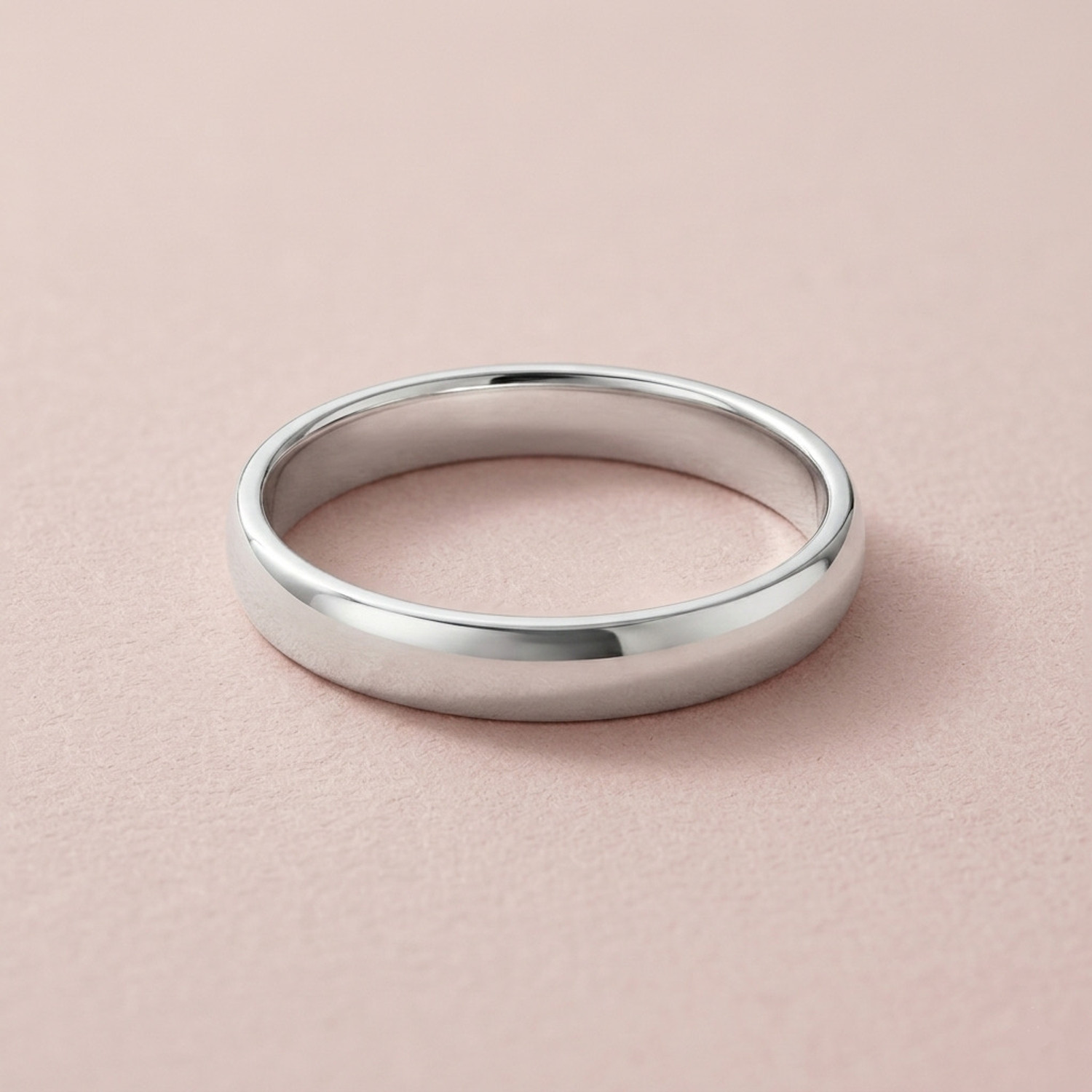 Image of Parnika High Polish Regular Wear Band Design Unisex Pure 92.5 Sterling Silver Ring
