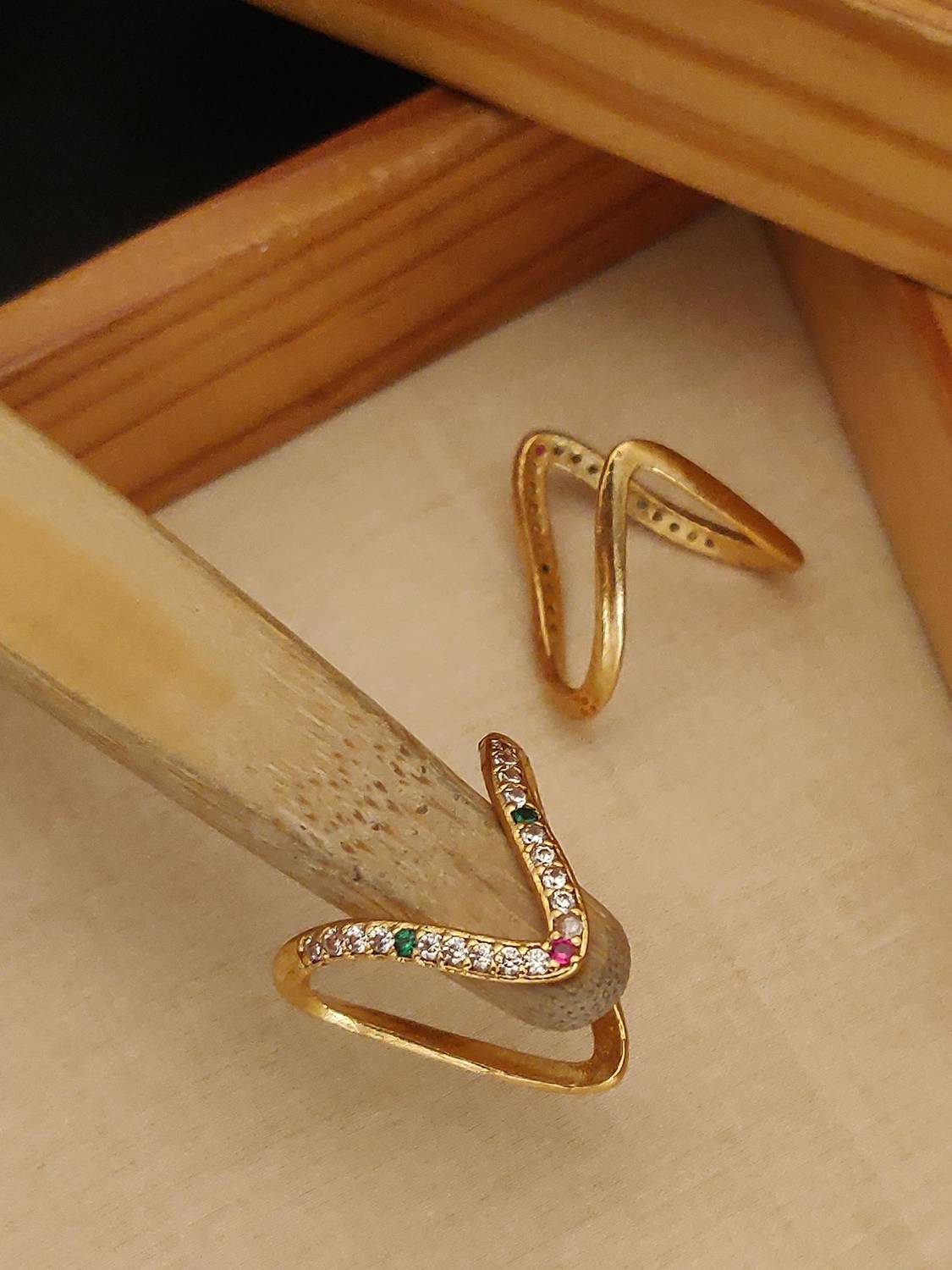 bettar think VANKI RING FOR Brass Gold Plated Ring