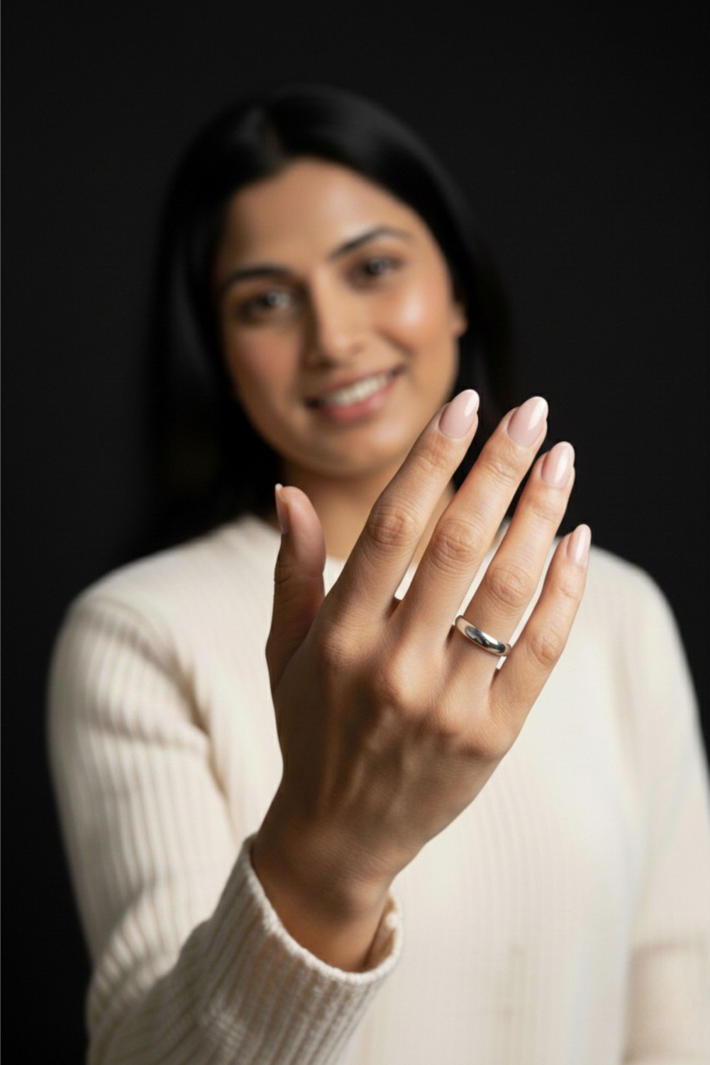 Image of utsav Plane 925 Sterling Silver Ring
