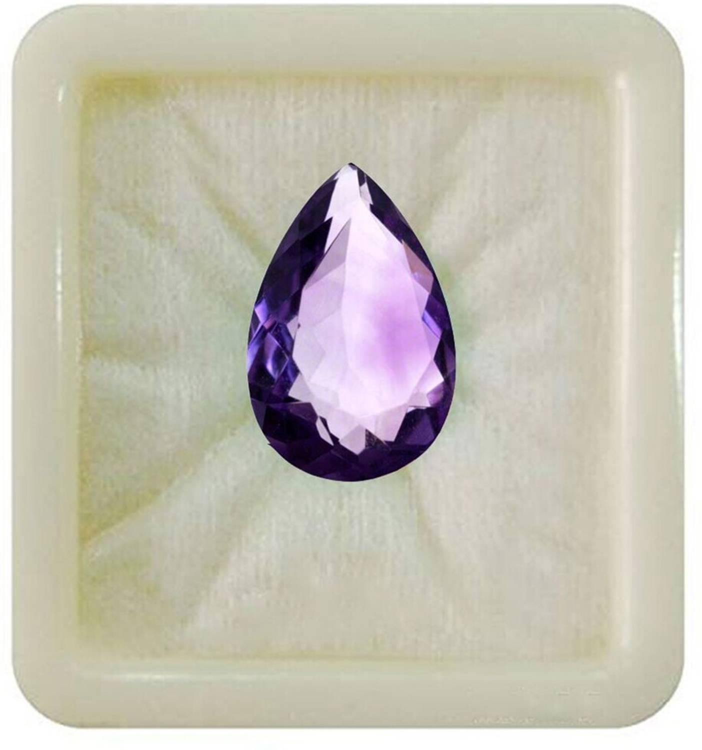 55Carat Natural Amethyst Jamunia 2.25 Ratti 2.04 Carat Pear Shape 1 Pcs For Men Stone Amethyst Ring