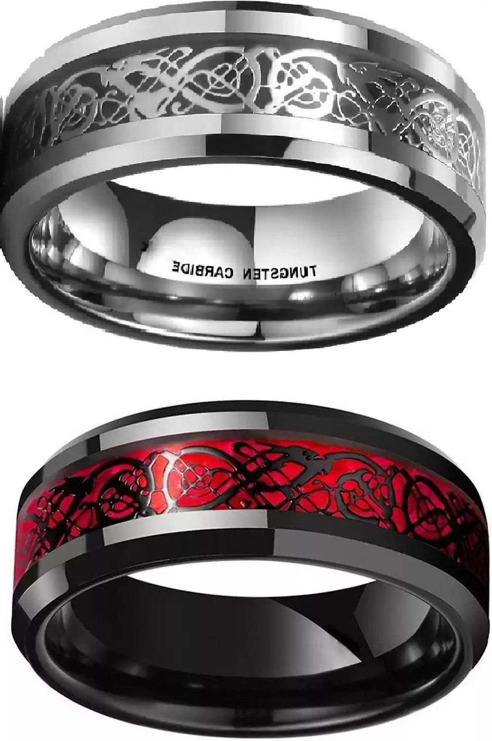 Image of IGA COLLECTION Valentine Fashionable Stylish Trendy Look Dragon finger thump ring Stainless Steel Titanium Plated Ring