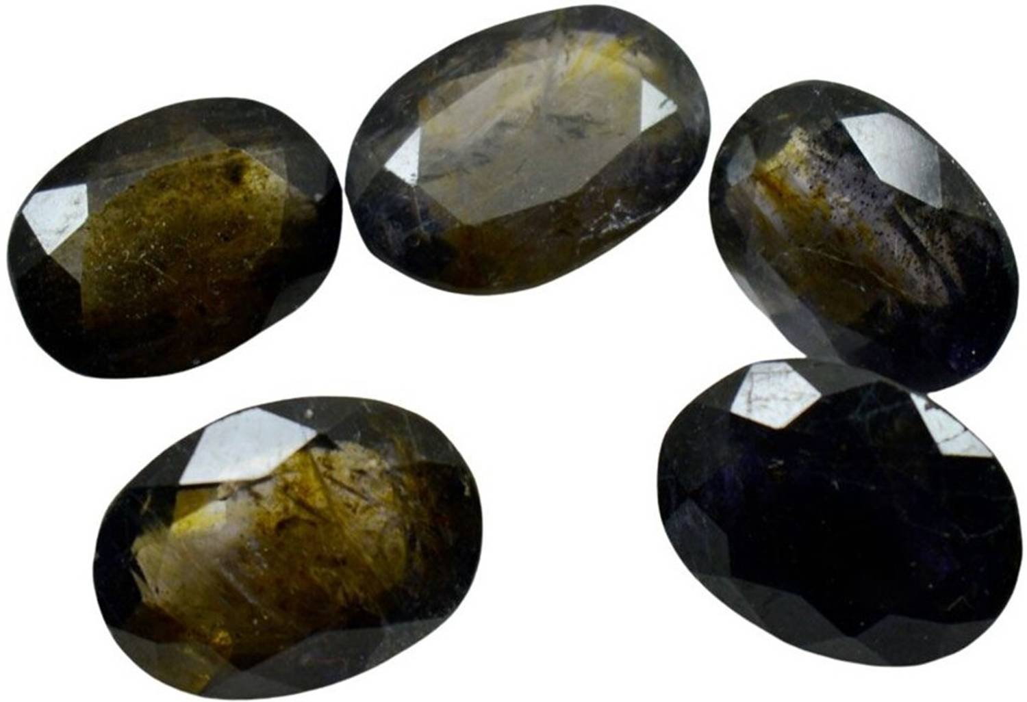 55Carat Natural Dark Iolite Kaka-Nili 3.25 Ratti 2.95 Carat Oval Shape 1 Pcs For Stone Ring