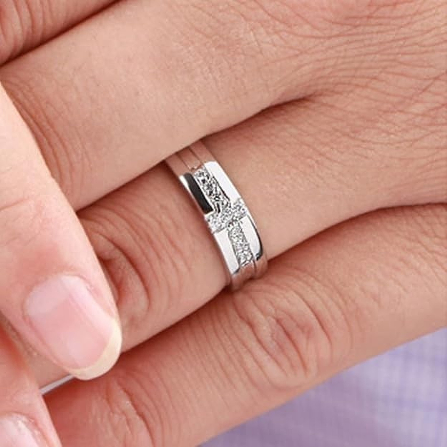 Image of Tanishee- The Real Jewels CROWN RING Stainless Steel Zircon Silver Plated Ring