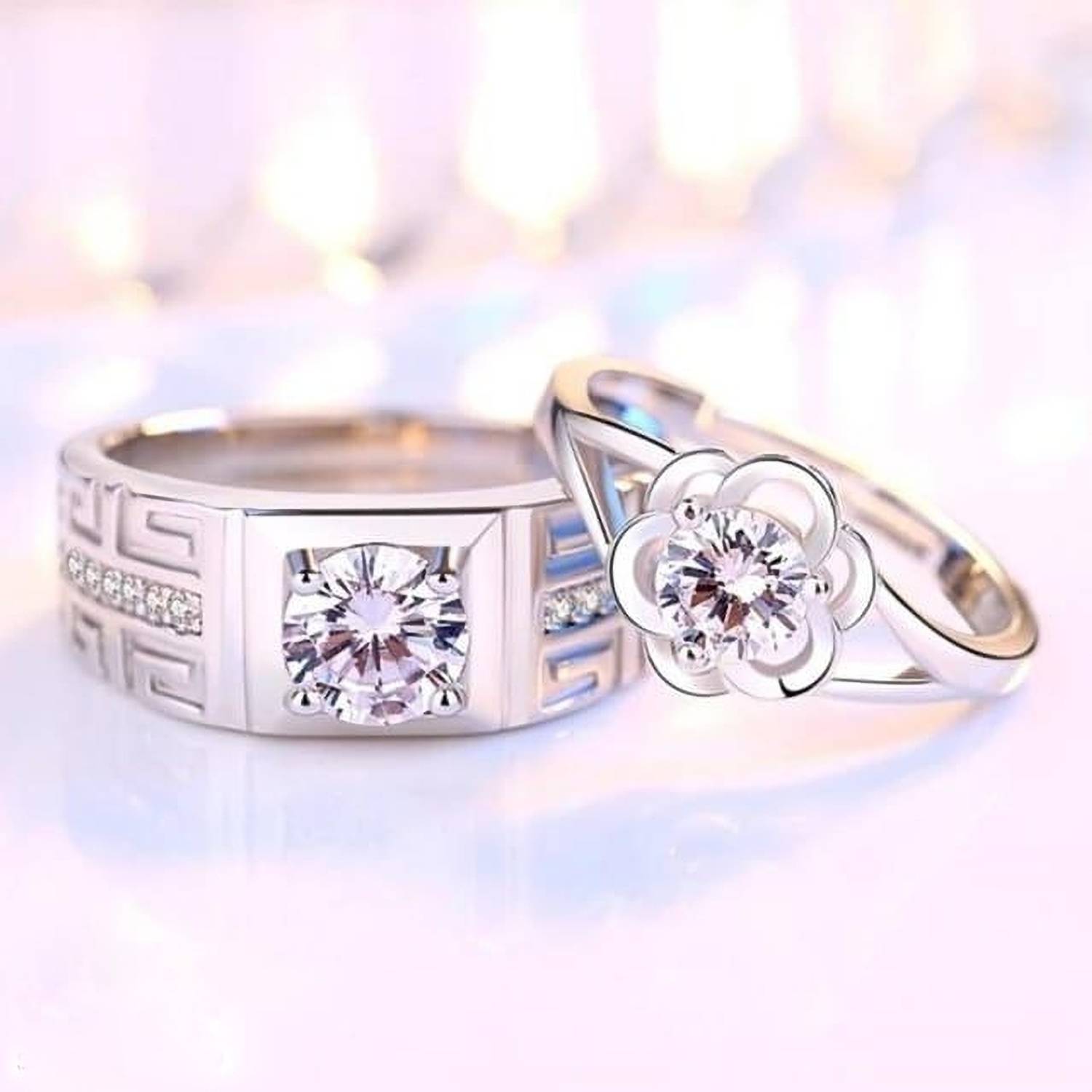 Rgulus Couple Rings Silver - Image 4