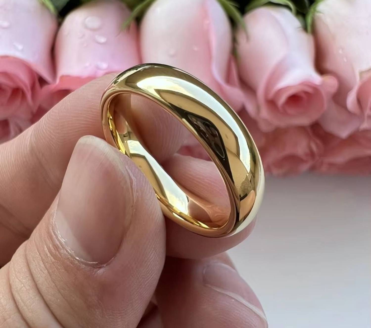 Piyush Enterprises Stylish Gold Plated Band Shape Ring Brass Gold Plated Ring - Image 3