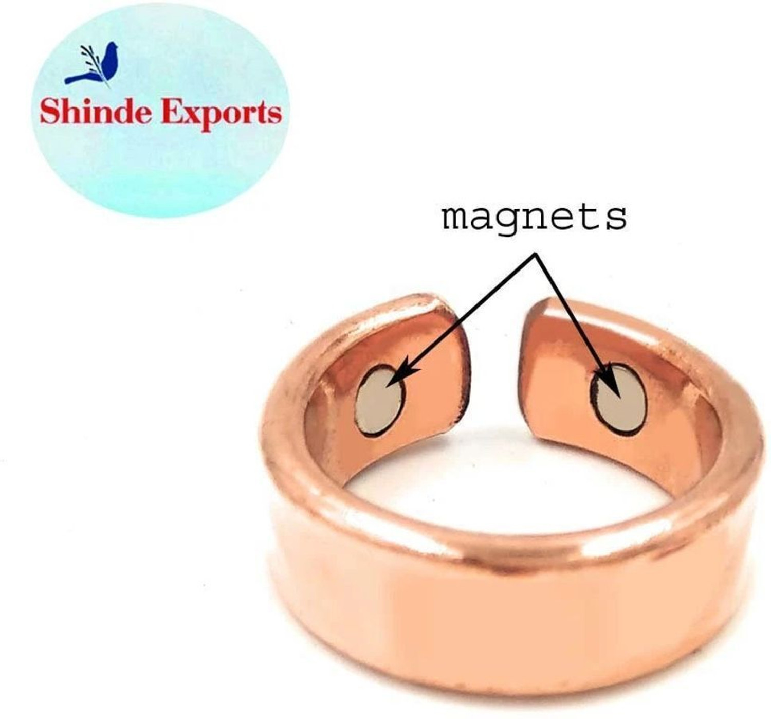 Image of shinde exports pure magnetic Copper Ring