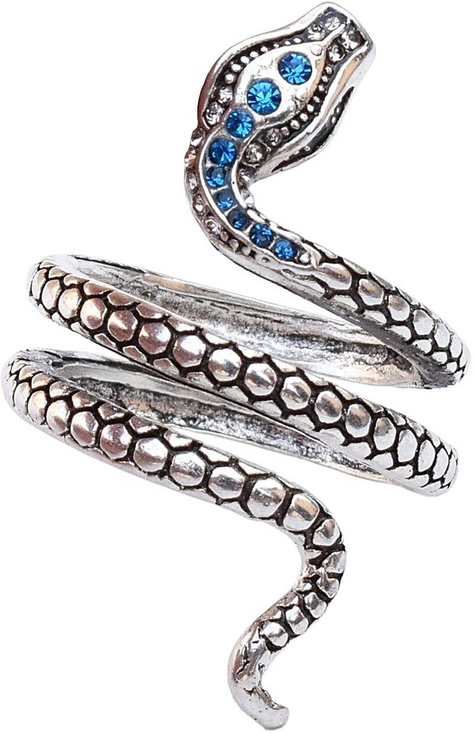 Thrillz Snake Silver Rings For Men Girls Adjustable Stylish Silver