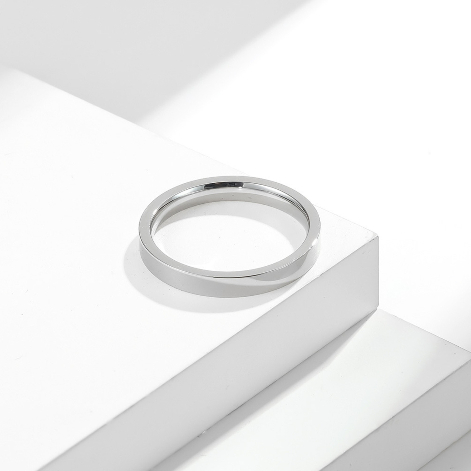 Image of Salty Alpha Minimal Finger Ring for Men & Boys | Stylish & Minimal | Aesthetic Jewellery Stainless Steel Ring