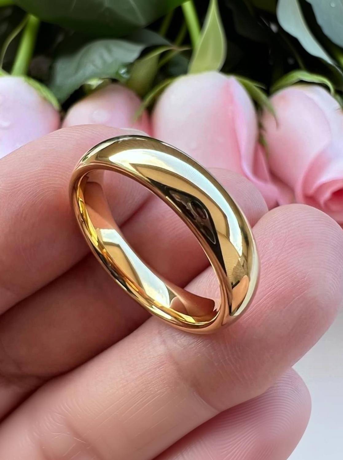 Piyush Enterprises Stylish Gold Plated Band Shape Ring Brass Gold Plated Ring - Image 1