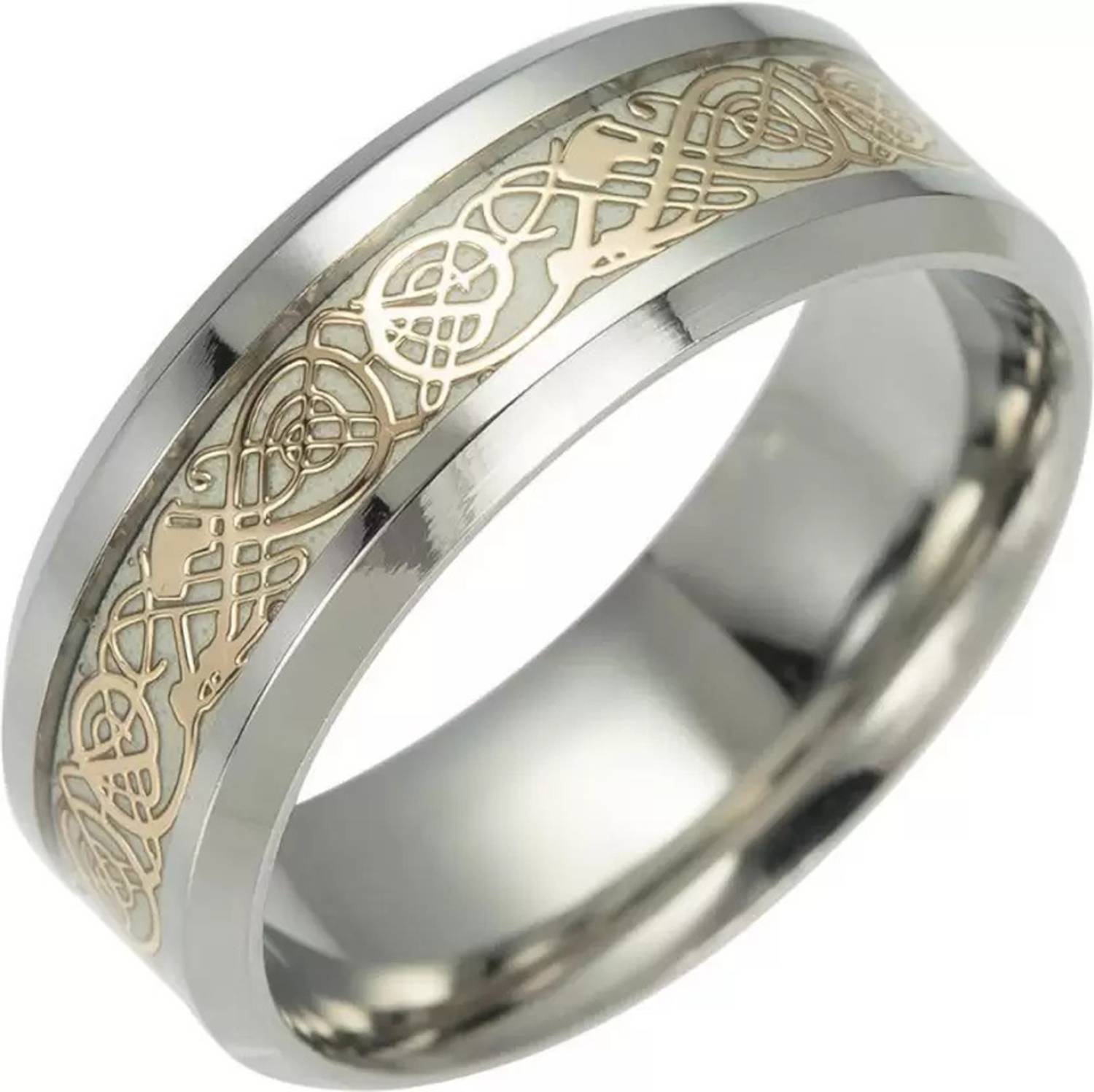 vien Glow in the Dark Dragon Texture Ring - Image 3