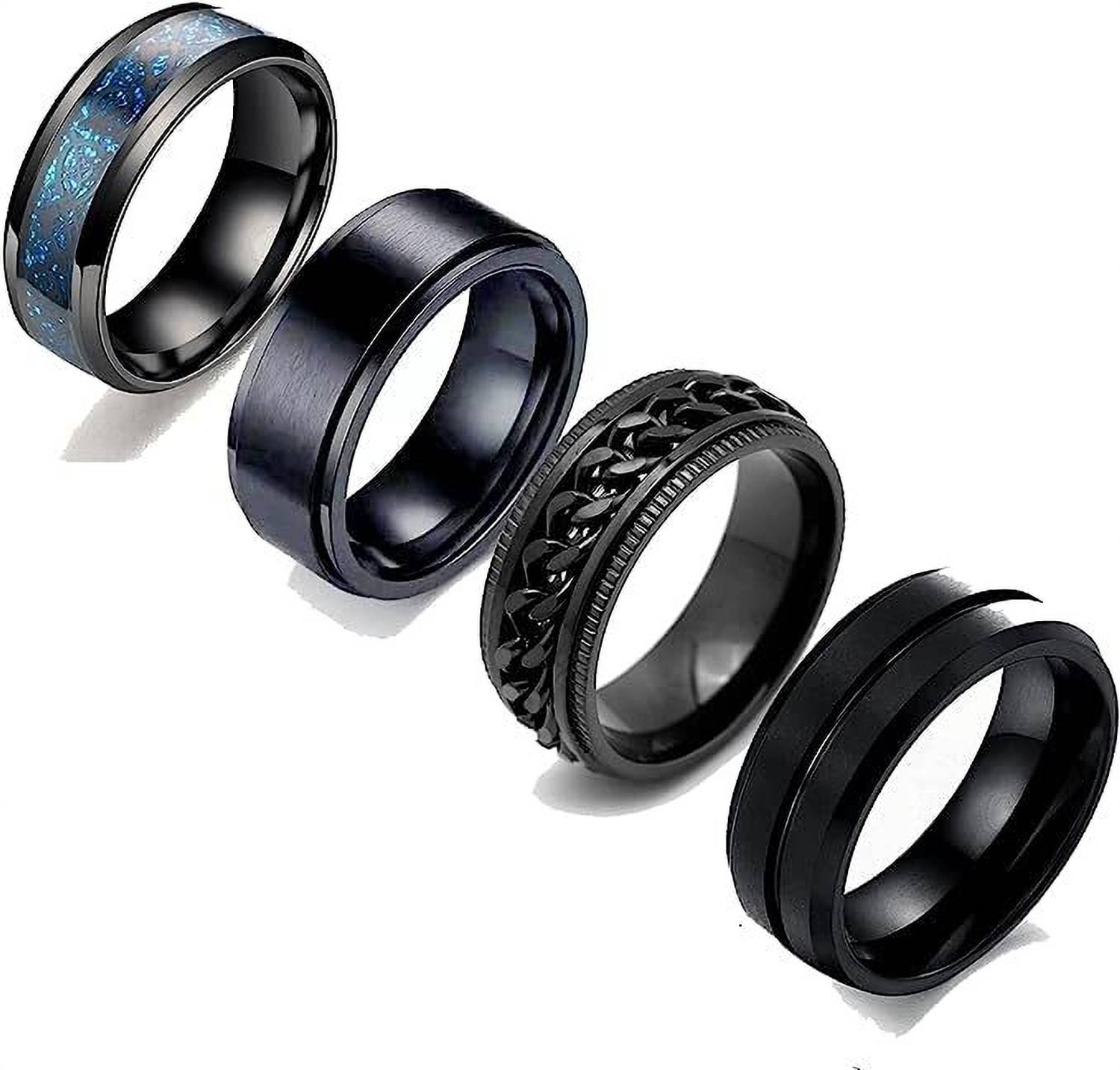 MEENAZ Rhodium Plated Silver Ring