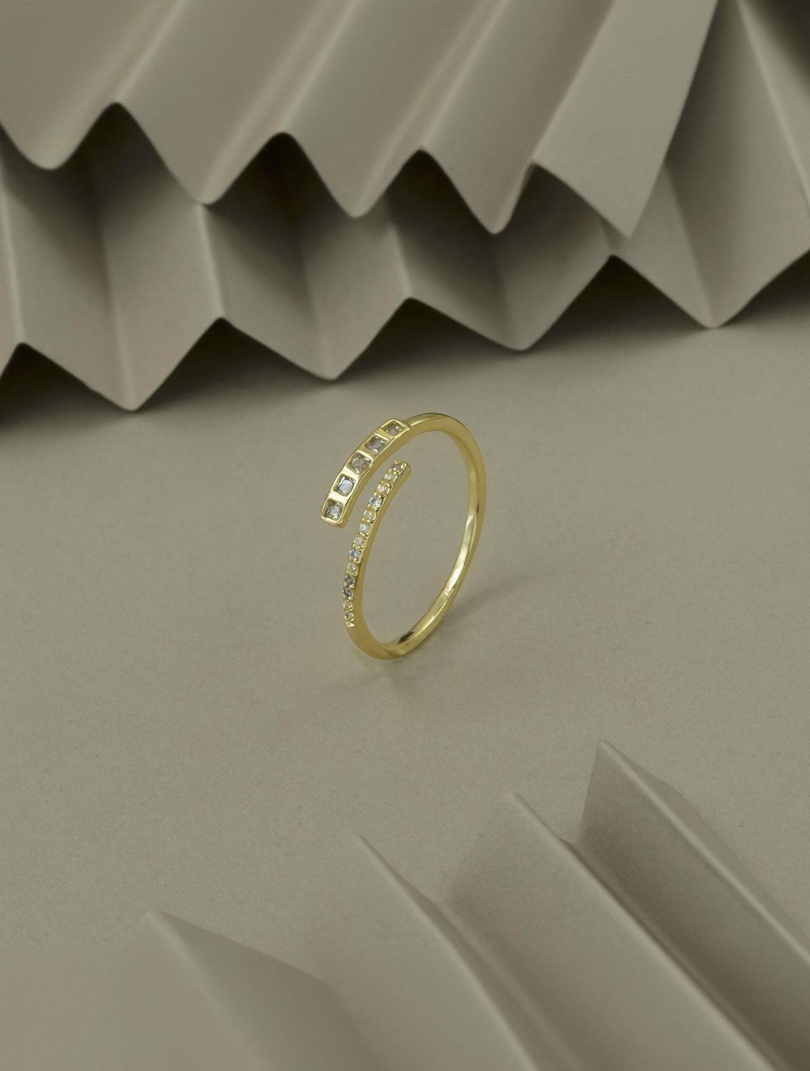 ARTKLIM Stainless Steel Gold Plated Ring