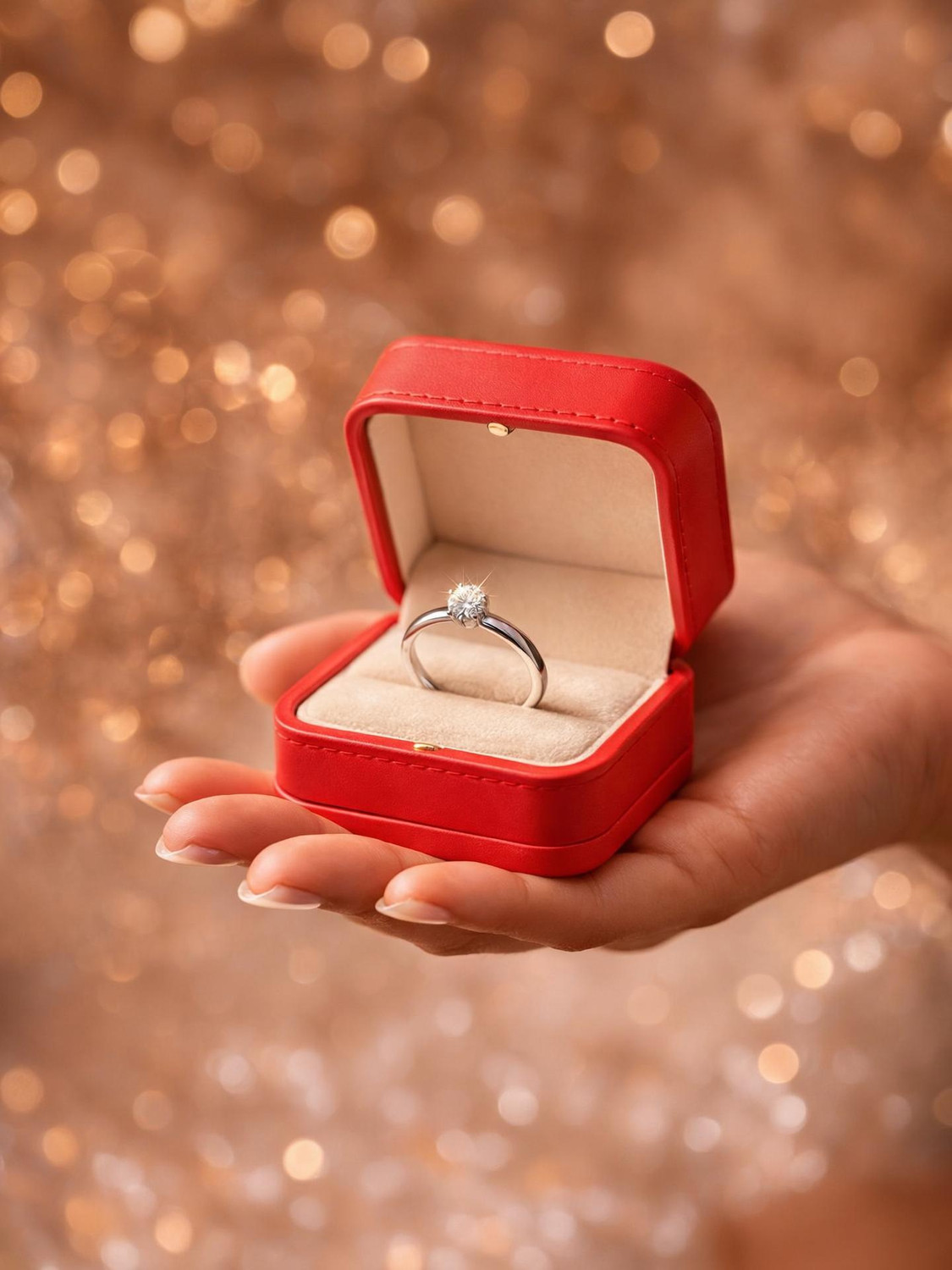 Image of Tanishee- The Real Jewels Heart Shape Ring Stainless Steel, Stone Zircon Silver Plated Ring