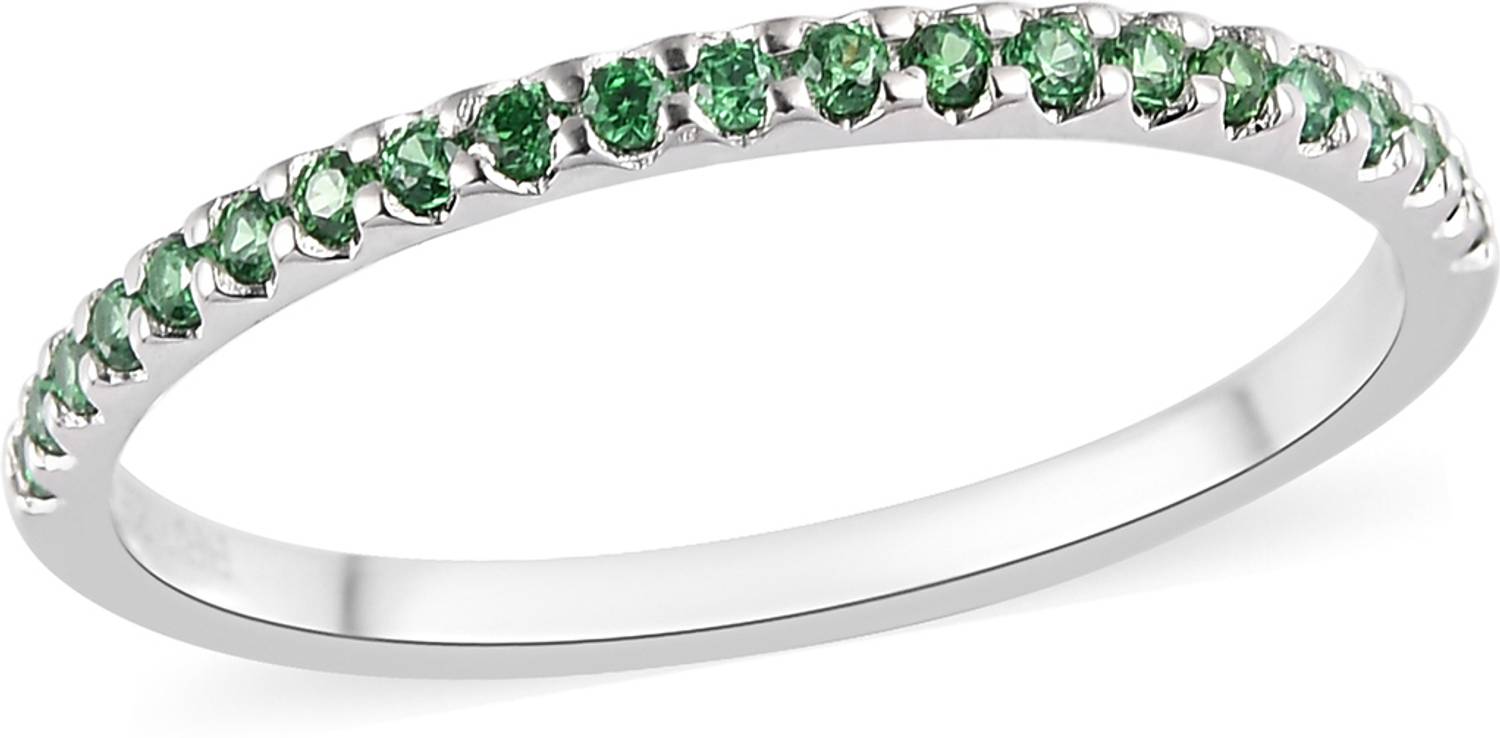 BRD jewelry 925 Silver American Diamond Band Ring I Hallmark & 1-Year Warranty Sterling Silver Cubic Zirconia Rhodium Plated Ring