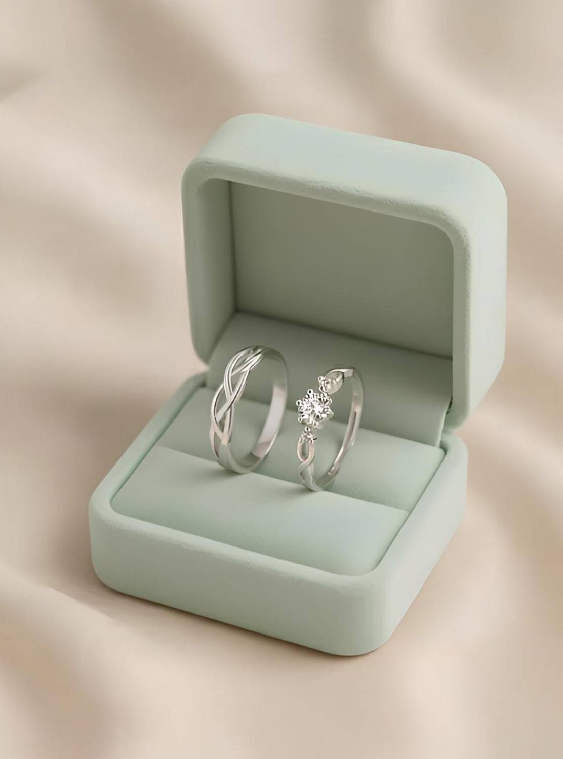 GanPatique Couple Ring Silver - Image 1