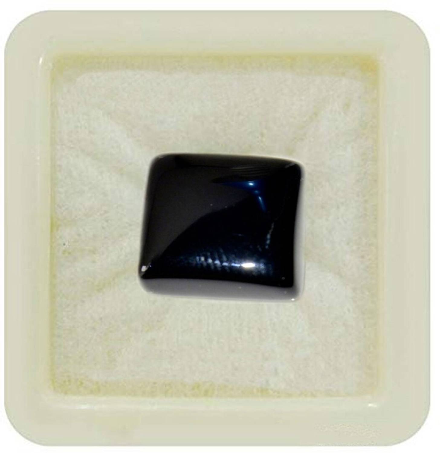 55Carat Natural Black Onyx Hakik 9.25 Ratti 8.36 Carat Square Shape 1 Pcs For Stone Onyx Ring
