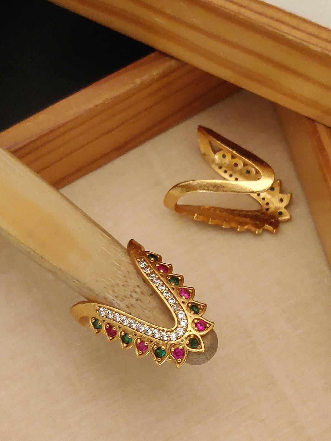 bettar think VANKI RING FOR Brass Gold Plated Ring