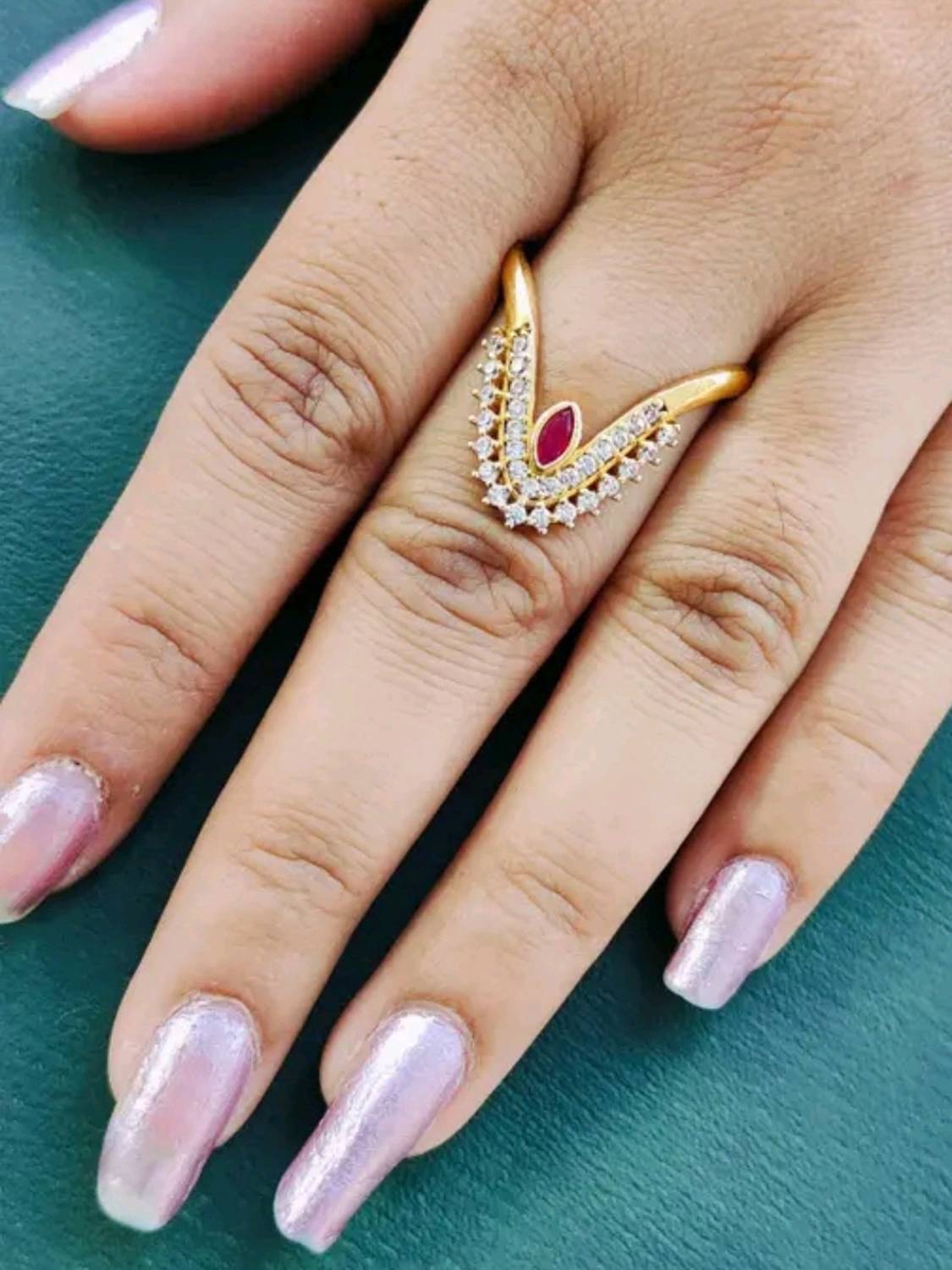 bettar think WOMAN'S VANKI RING Brass Gold Plated Ring