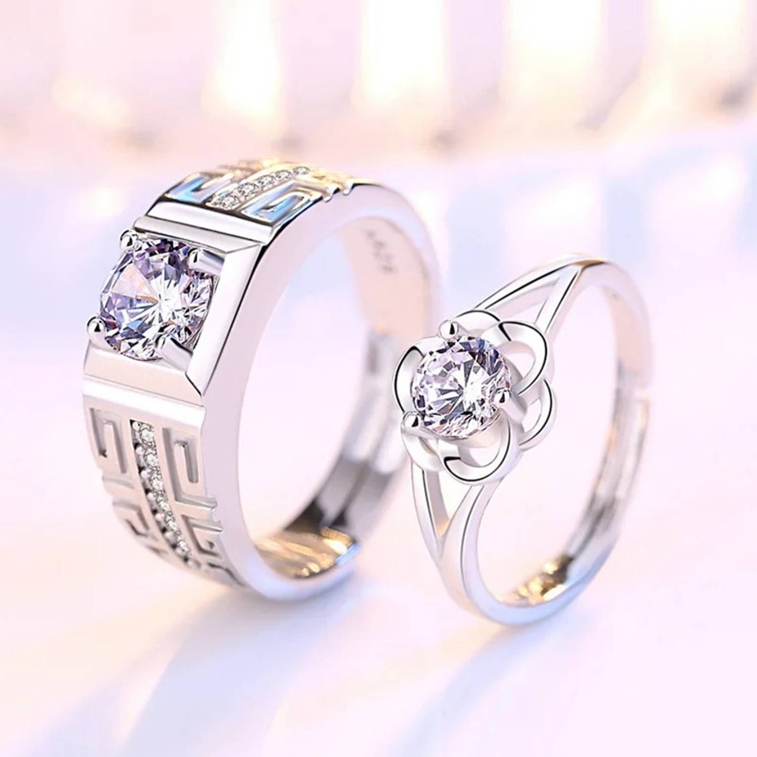 Rgulus Couple Rings Silver - Image 1