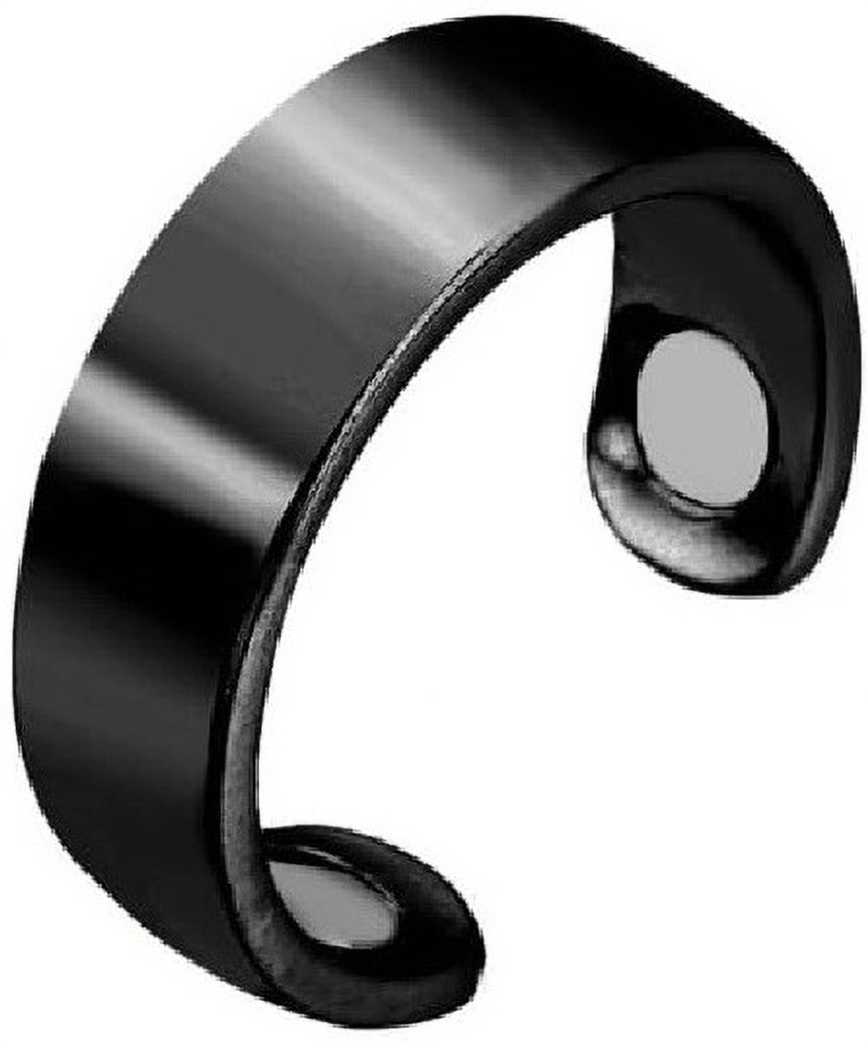 avnish Blood Sugar Control Ring Adjustable Magnetic Therapy Ring Black - 1pcs Plastic Ring