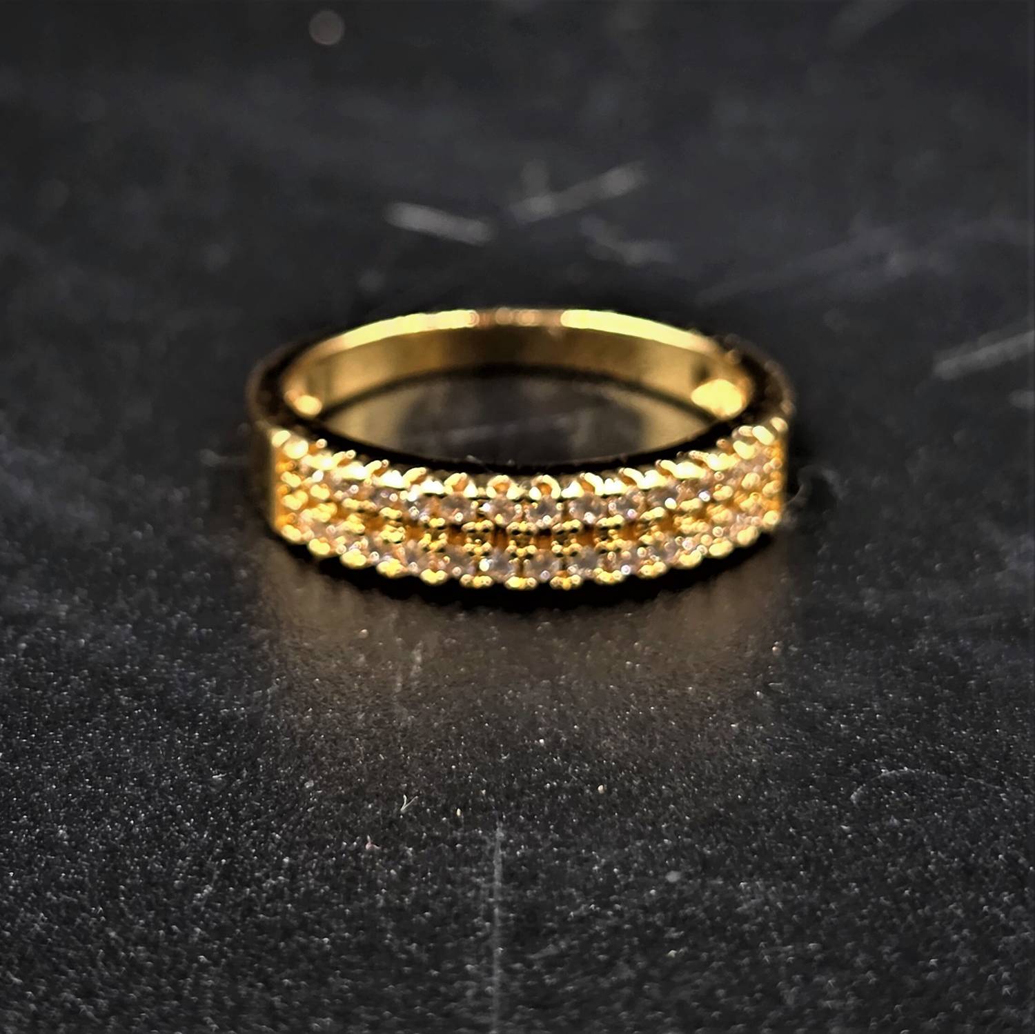 aklina 1 Gm gold ring Alloy Gold Plated Ring