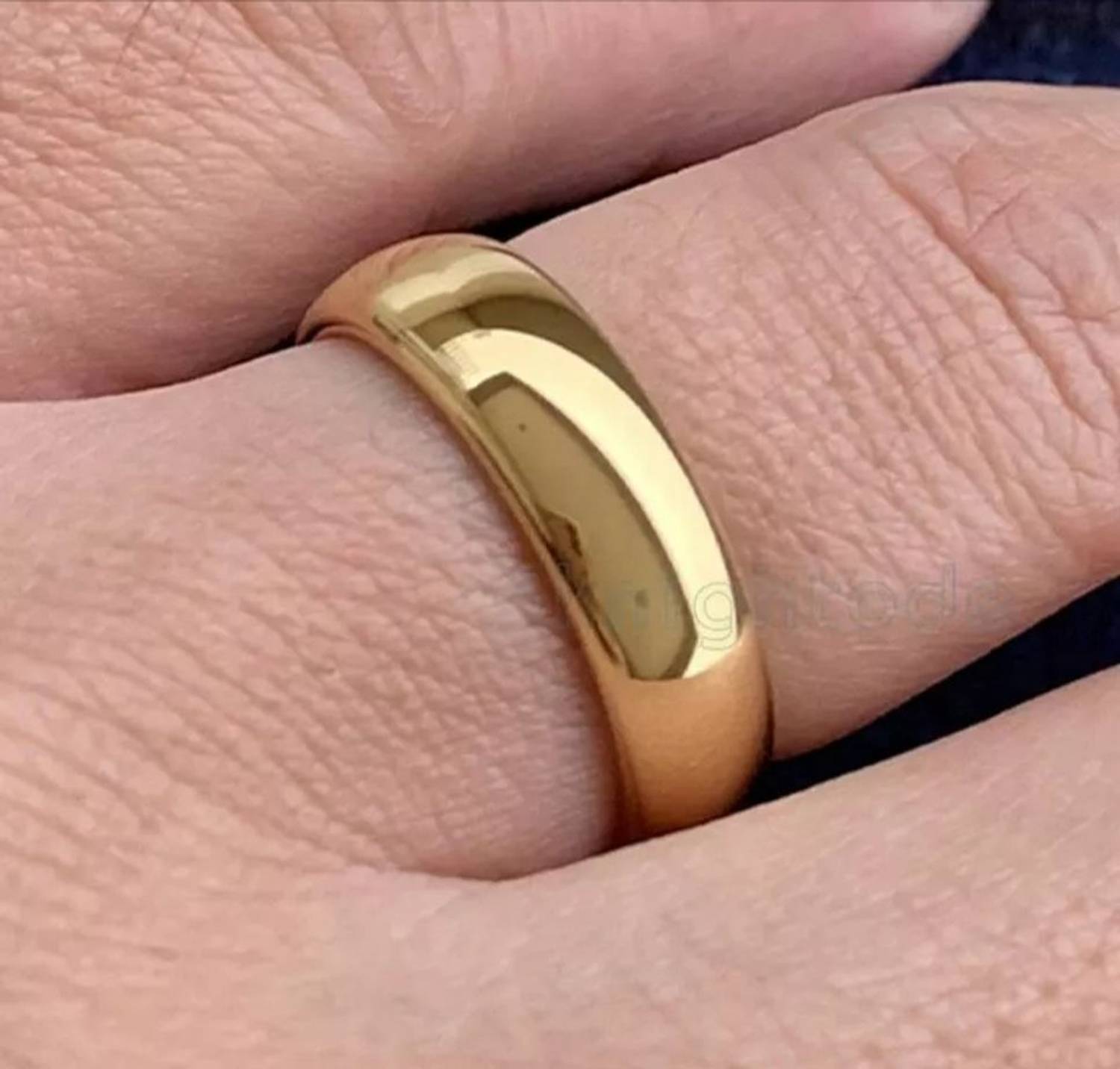 Piyush Enterprises Stylish Gold Plated Band Shape Ring Brass Gold Plated Ring - Image 4