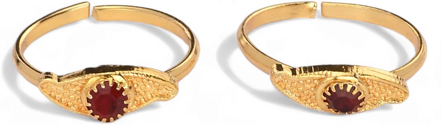 AanyaCentric Brass Gold Plated Toe Ring