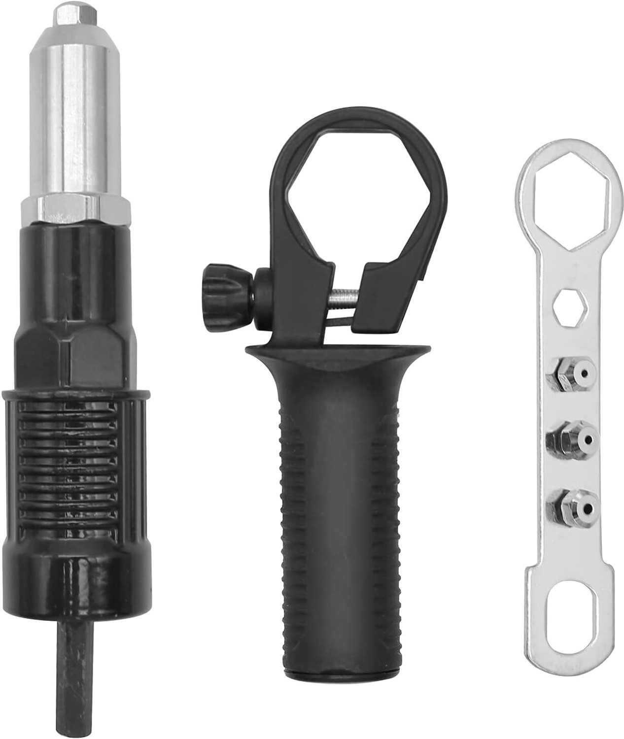 Image of uptodateprouducts Rivet Gun Tool Rivet Drill Attachment Power Drill Tool Heavy Duty Fast Hitting Rivet Gun
