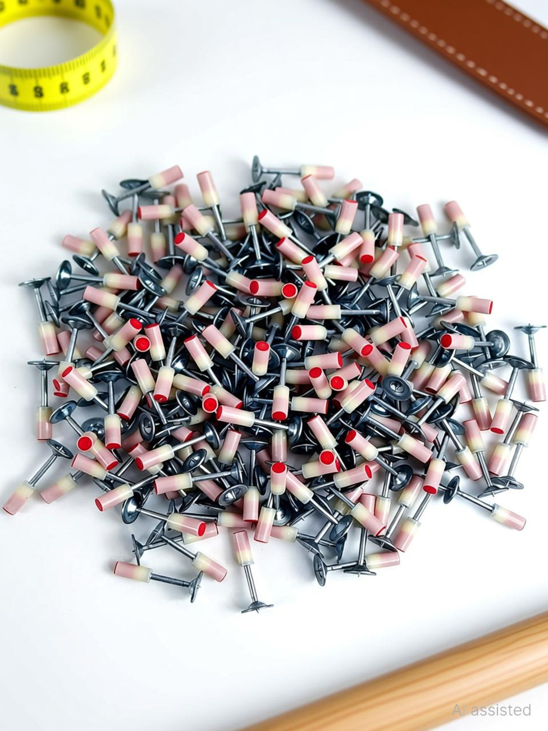 Image of PGADHIYA Nail Gun Manual Steel Nails, Round Nails 100 pcs Rivet Heavy Duty Squeeze Rivet Gun