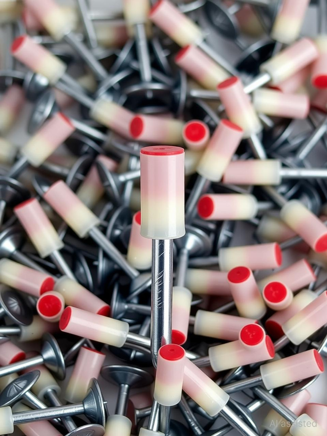 Image of PGADHIYA Nail Gun Manual Steel Nails, Round Nails 100 pcs Rivet Heavy Duty Squeeze Rivet Gun
