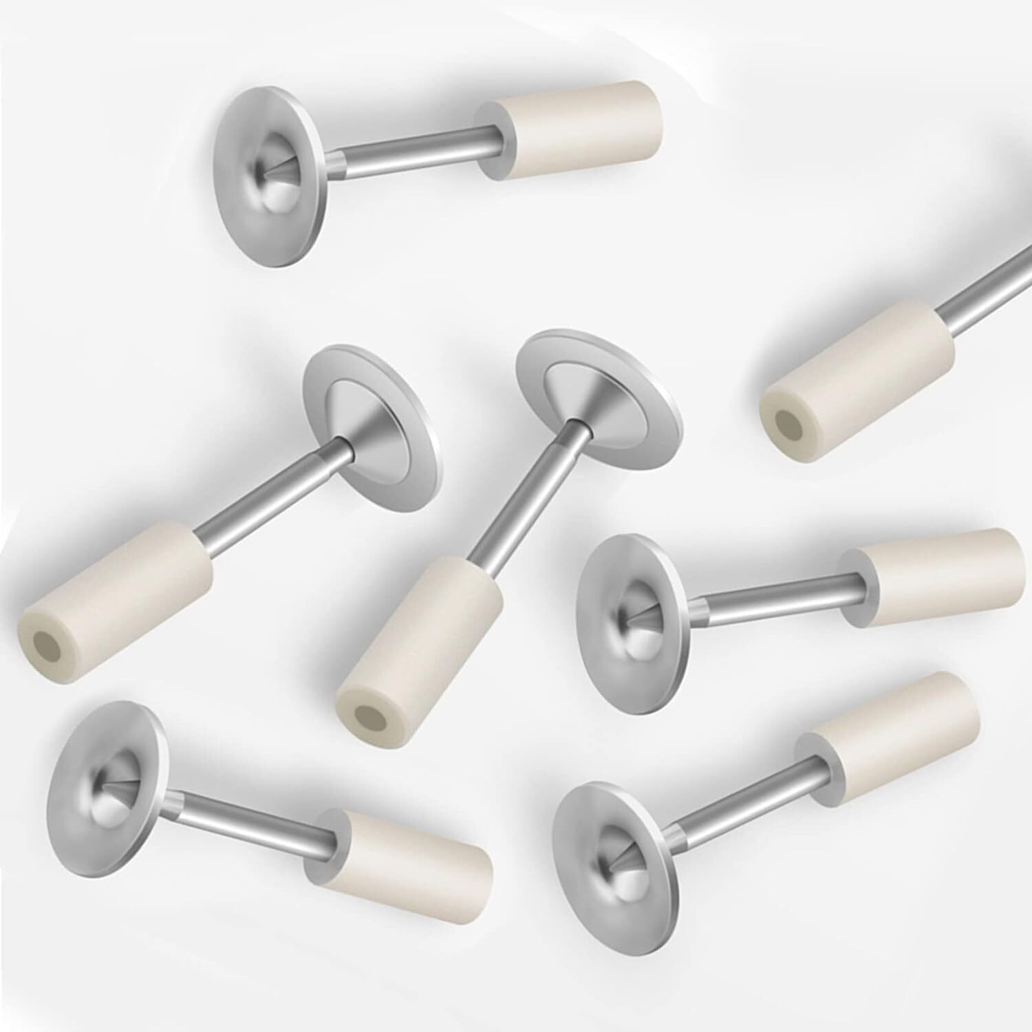 Image of WEMOL 100Pcs Nails for Concrete Nail Gun, Round Nails Wall Fastening Tool Rivet