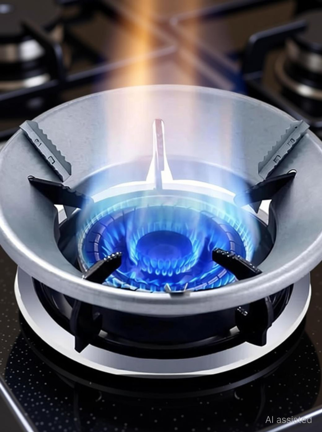 Image of Ajonus Mart (Pack Of 2) Gas Saver Burner Stand OR Wind-Protective Energy-Saving Stove Stand 14 kg Roaster