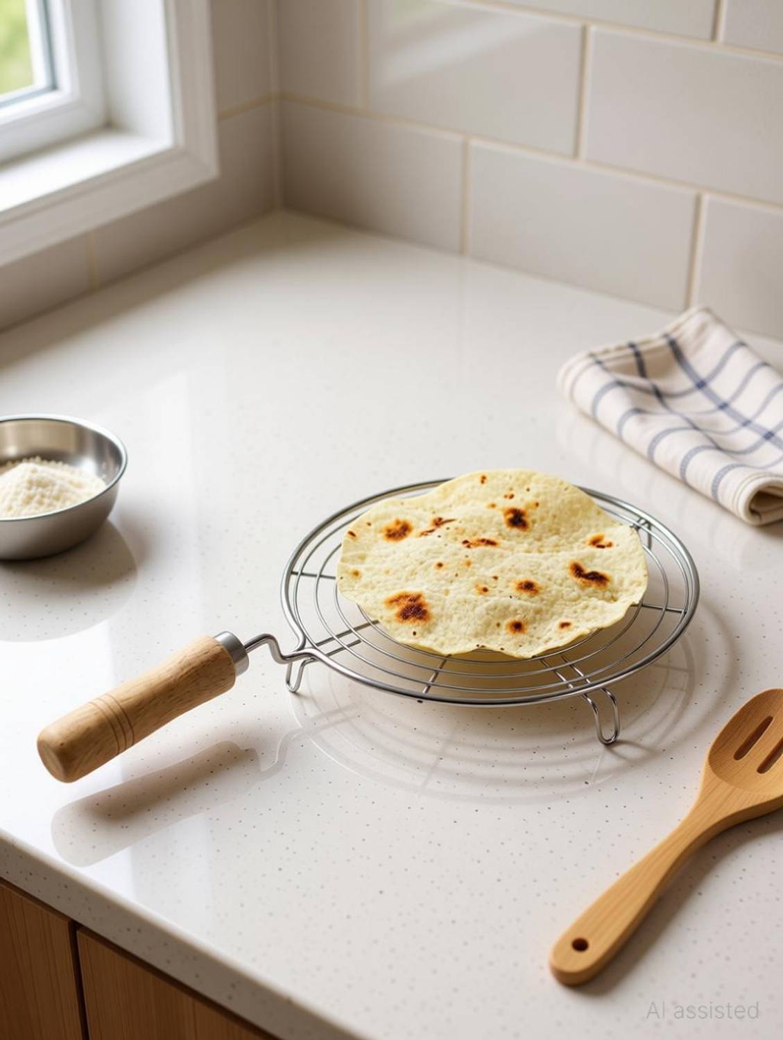 ARTHAM Stainless Steel Round Roti Roaster 1.5 kg Roaster