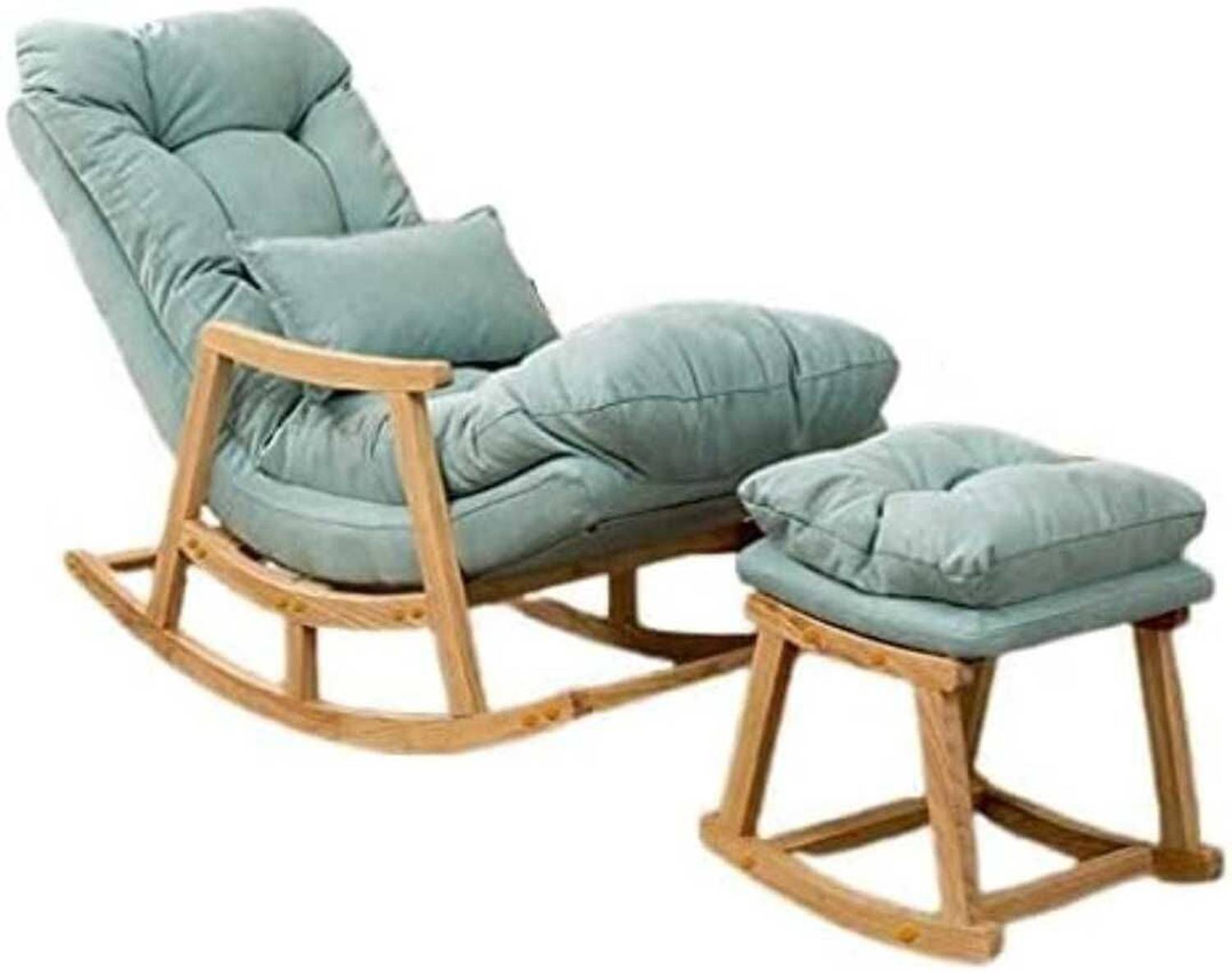 Wooden Craft Twist Rocking Chair Blue - Image 3