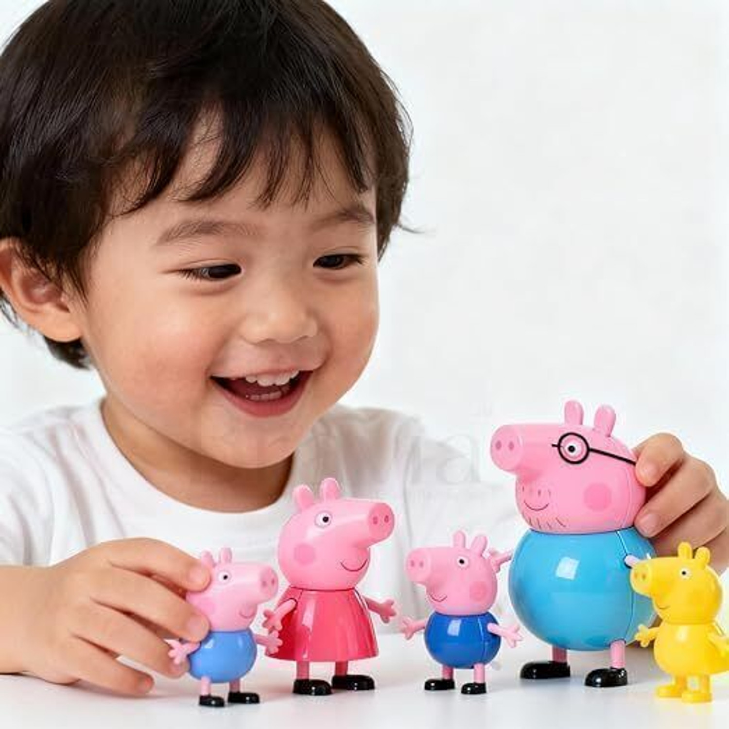 Image of angelrider Peppa Pig and Friends Figurine Toy Set - 9 Characters