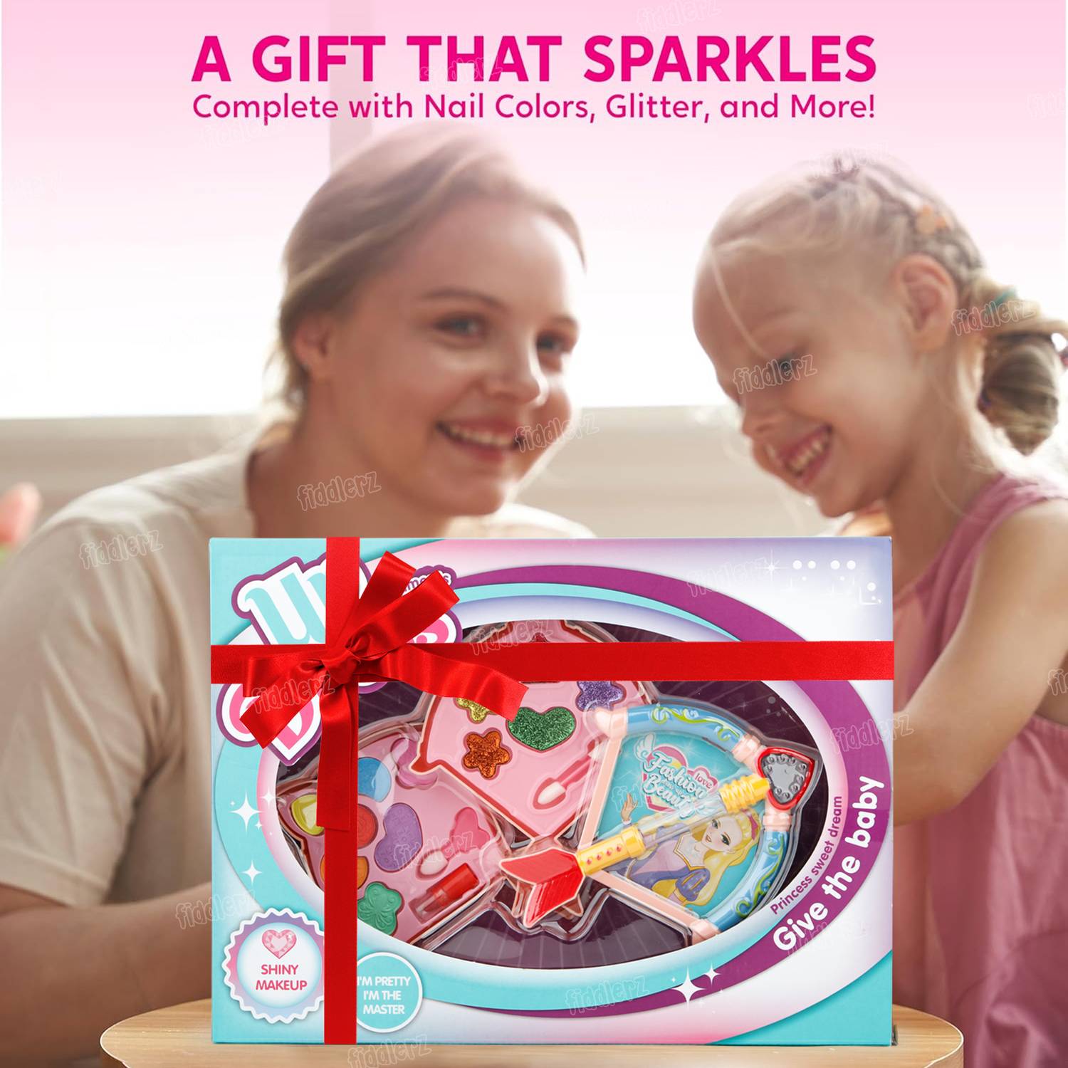 FIDDLERZ Fashion Beauty Makeup Kit for Girls with Mirror Glitter