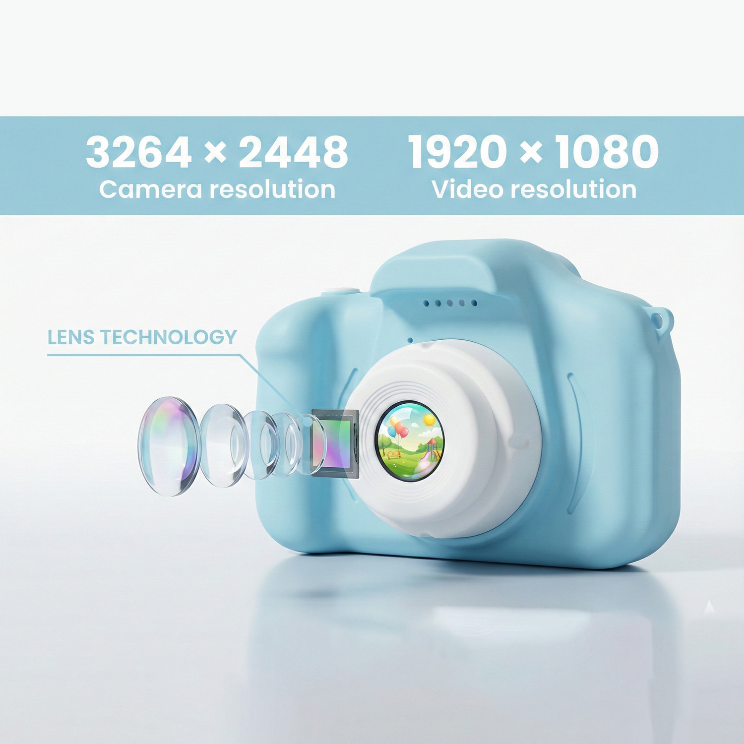 Image of Fiddlys Kids Digital Camera for Boys & Girls |USB Rechargeable Mini Camera