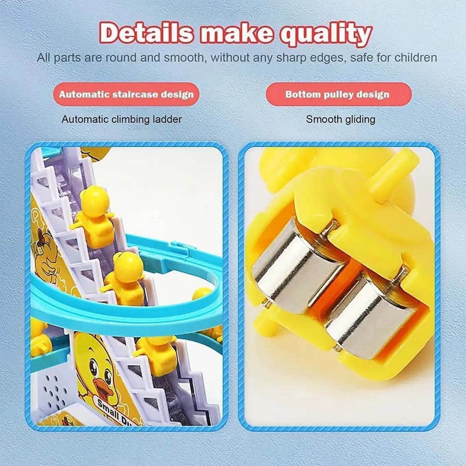Image of Vicorp Small Duck Slide Set | Automatic Climber Track with Music & Lights | Baby Toy