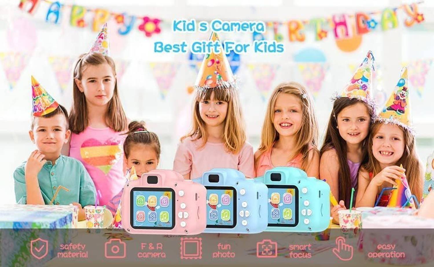 VISSHI Kids Camera 13MP 1080P HD - Image 4