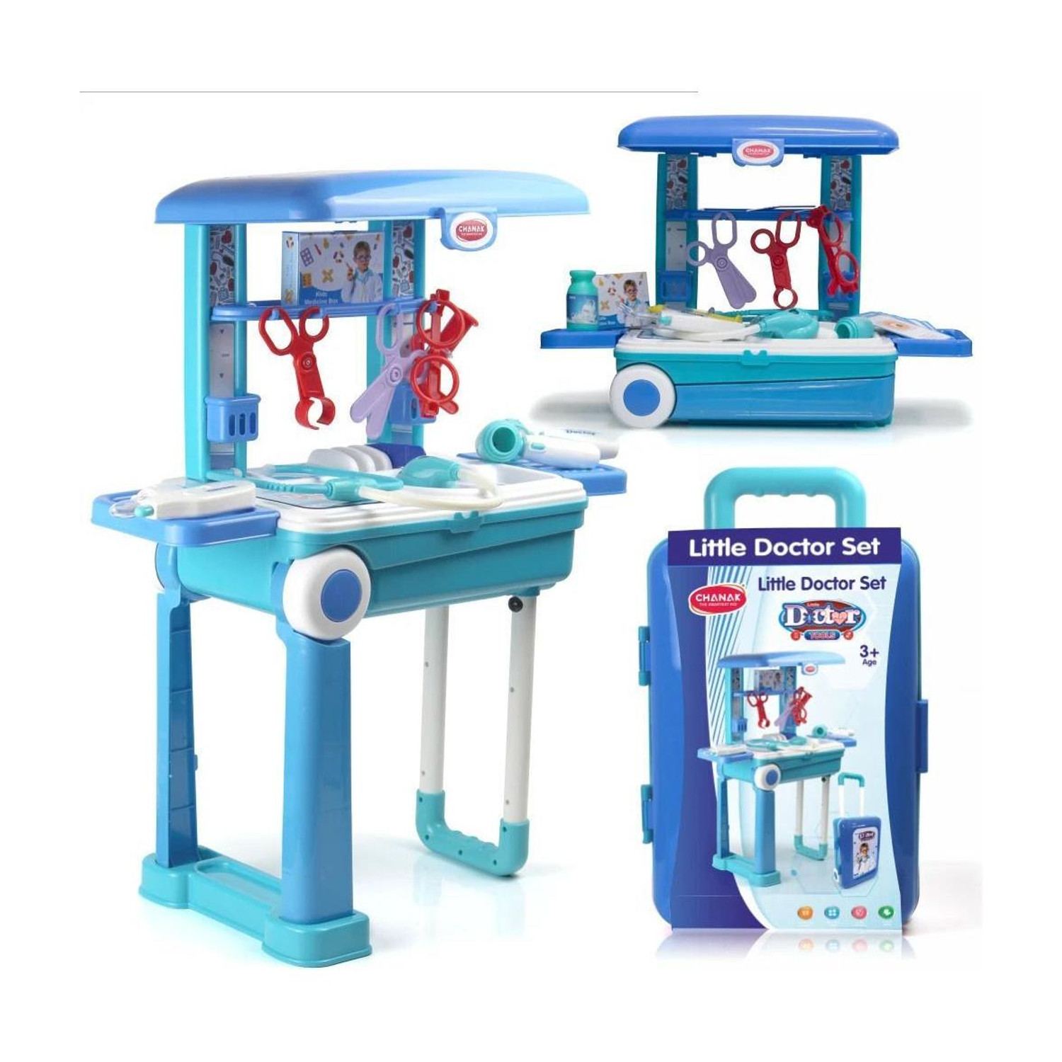 Image of Aditi Toys Premium Doctor Set Trolley | Pretend Play Toy for Kids | 13 Piece Medical Kit