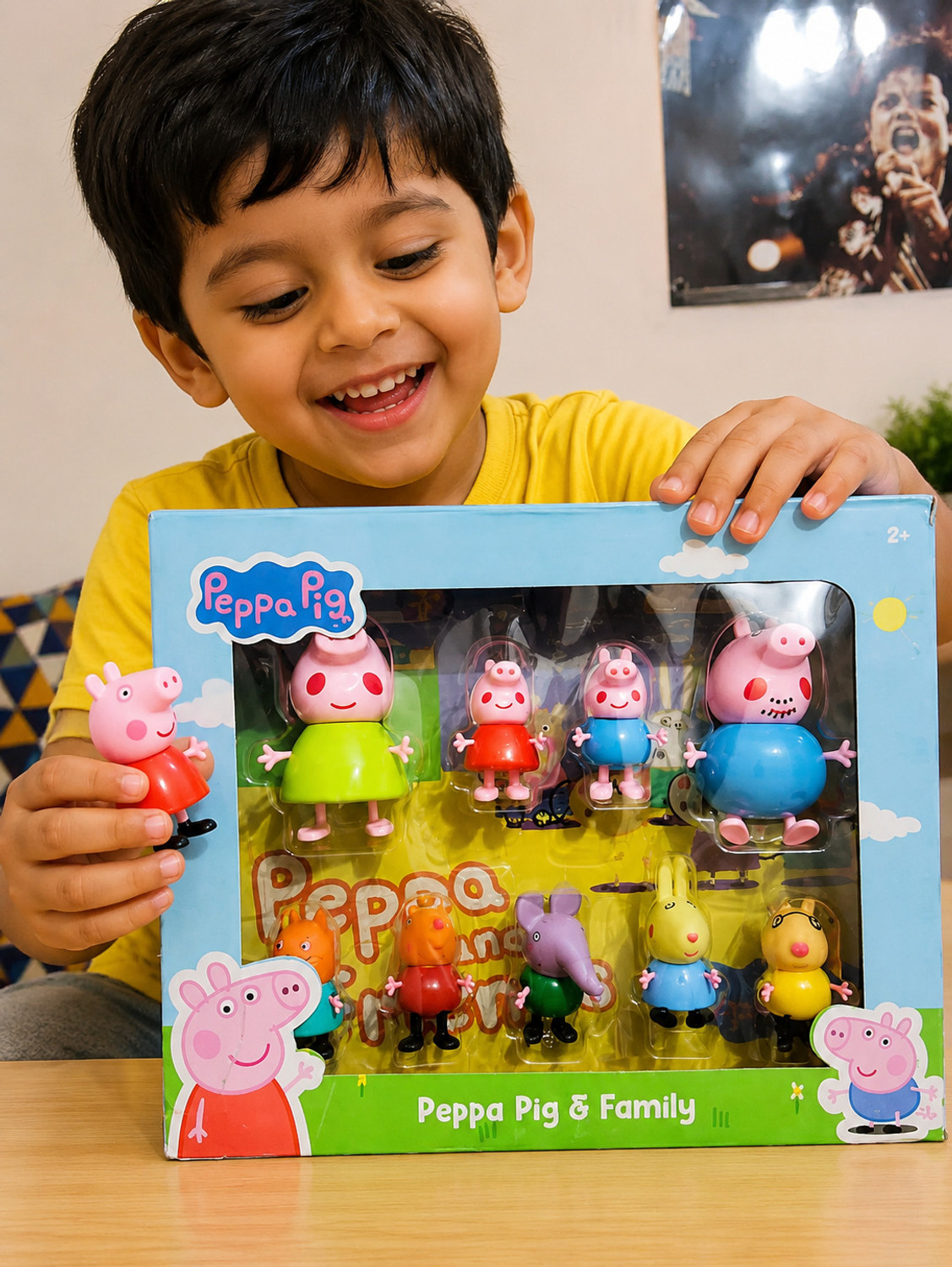 Image of angelrider Peppa Pig and Friends Figurine Toy Set - 9 Characters