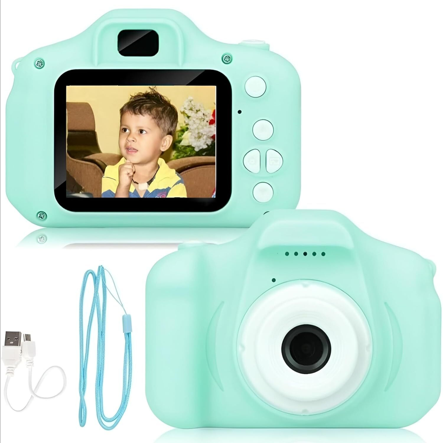 Image of Vinni 2025 Kids Digital Camera, 6+ Years, Photo & Video Recorder, Full HD 1080P, Portable Sports and Action Camera