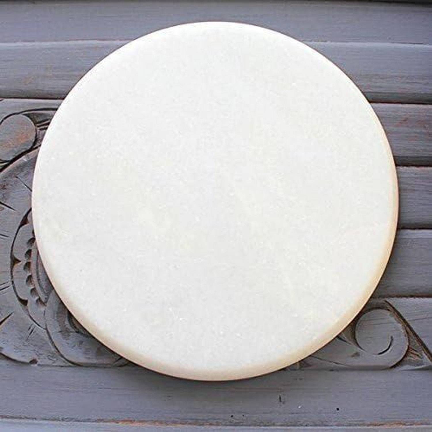 Image of MDE Marble Chakla White (9 Inch) | Roti Maker | Rolling Board | Chapati Maker| Board