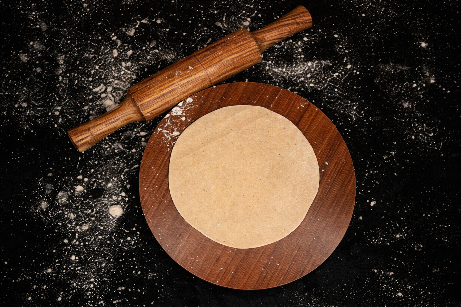 Image of Shopsidex Chakla belan roti maker /chapati maker chakla 9 inch belan 12 inch wooden Rolling Pin & Board